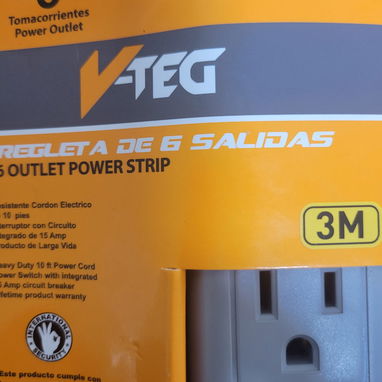 Regletas de 6 tomas resistentes y óptima calidad de tomas, para proteger los equipos de sala, etc - Img 89007089