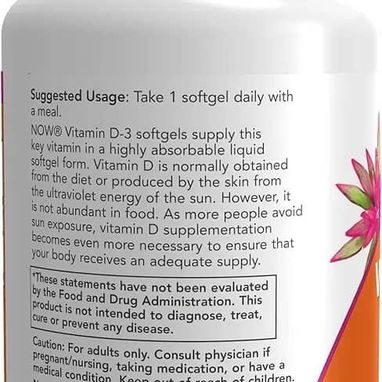 Vitamina D-3 1000IU (25mcg) 100 cápsulas - 8/8