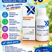Es Biotifen (ketotifeno), un medicamento antihistamínico y antialérgico en solución oral de 120 mL. - Img 57596479