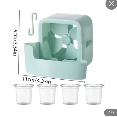 Ventilador para refrescar más el aire caliente que sale del ventilador - 4/5