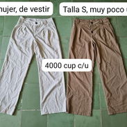 Pantalones de vestir de mujer beige y carmelita ($4000) - Img 57176291