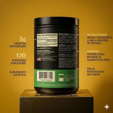 Creatina Monohidratada OPTIMUM NUTRITION // 120 Serv // Sin Sabor. - Img 126425402