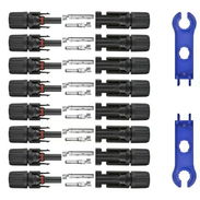 Kit Completo de Conectores Solares 8 pares Mc4, pines y 2 herramientas o llaves / panel solar - Img 52413260