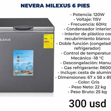 Neveras 3.5 , 4.2 , 5.5 ,6 ,7 ,28 pies - 6/10