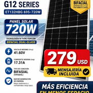 Panel solar Bifacial Dual-Glass 720w - Img 57147057