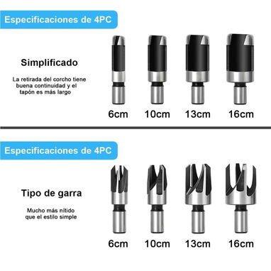 3 Modelos de brocas x un precio/ maderas - 3/3
