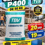 Cemento p400 marca TBV de importación - Img 57848356