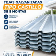 Tejas galvanizadas de 5 montas | POR CANTIDAD‼️ - Img 57546225