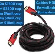 Cables HDMI Enmallados, diferentes precios según el largo, hay hasta de 20 metros - Img 50327121