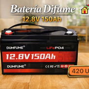 Batería Difume 12.8v 150Ah Precio: 420$ DOMICILIO INCLUIDO EN PINAR📍 - Img 57837941