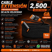 Cable de Extensión USB Macho a Hembra – 1 metro - Img 56183199