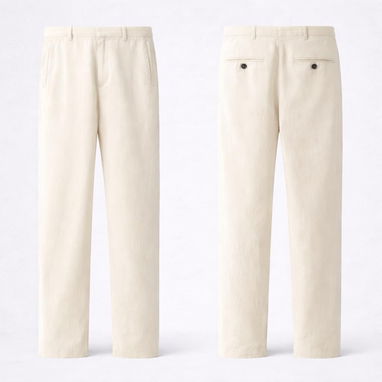 Pantalón lino hombre cómodo fresco elegante - 3/3