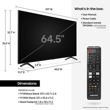 Rebajas TV Samsung serie TU-7000 Crystal UHD 55 a 75 pulgadas - LG Smart TV de 86 pulgadas 4K HDR con Alexa - Img 37100527