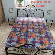 Camas de hierro con bastidor de madera. Colchones clásicos y modernos. Mesitas de noche. Reparación de colchones. - Img 55742814