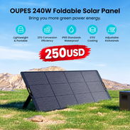 PANEL SOLAR PLEGABLE OUPES 240W. VIENE CON 5 METROS DE CABLE Y TIENE CONECTORES PARA ECOFLOW Y DEMÁS MARCAS - Img 57988703