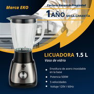 Licuadora de 1.5 L, batidora de vaso de vidrio, 1 año de garantía, somos mipyme, gran potencia, 50796221 TLF - Img 51200191