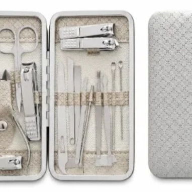 KIT DE MANICURA Y PEDICURA CON ESTUCHE PREMIUM 12 PCS - 2/4