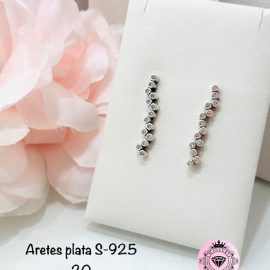 Aretes Plata S-925. LM joyería. Precios en cada foto. Mensajería disponible. Garantía en su compra - Img 118426508