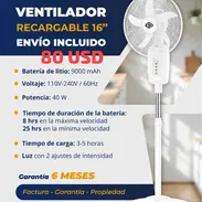 Ventilador recargable Eko de 16":A - Img 55659411
