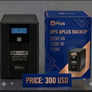 TOTALMENTE GARANTIZADO UPS BACKUP 2000 VA 1200 W 110V 2 BATERÍAS INCLUIDAS DE 12V 9AH NUEVO EN SU CAJA - Img 57379022