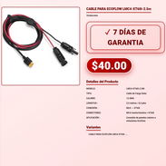 CABLE PARA ECOFLOW LMC4-XT60i-2.5m . - Img 57892525