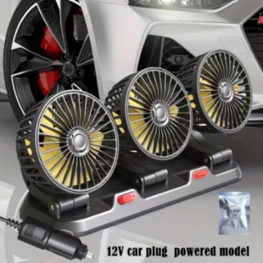 Ventilador USB para Auto de Tres Cabezas (USB) - Img 122730704
