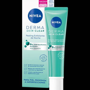 Skincare Nivea Derma Skin Clear. Peeling Exfoliante de Noche y Serum 20 usd cada producto. - Img 118755586
