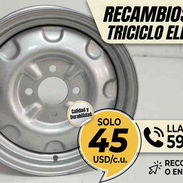 LLANTAS TRASERAS PARA TRICICLO ELÉCTRICO! 45usd Te ofrecemos llantas traseras de alta calidad, duraderas. - Img 56231559
