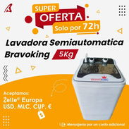 Lavadora SEMIAUTOMÁTICA BravoKing - Img 54859790