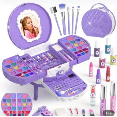 Maletas de maquillaje real no toxico para niñas - 8/10