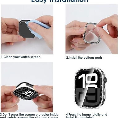 ☎️53544655 🛵 Entrega Disponible ⭐Paquete de 5 fundas con protector de pantalla para Apple Watch ⭐ - Img 124285481
