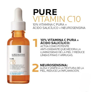 La Roche Posay Pure Vitamin C 10 Serum (30 mL) - 2/4