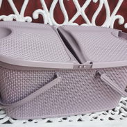 💜Cesta de Picnic con tapa Capacidad: 29 litros Precio: 15 usd - Img 55901646