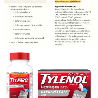Tylenol - 4/8