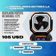 🌬️🔥Ventilador Portátil Recargable F22S 🔋 Batería de 40,000 mAh 💰 PRECIO: $105 🛡️ GARANTÍA: 15 DÍAS - Img 56939698