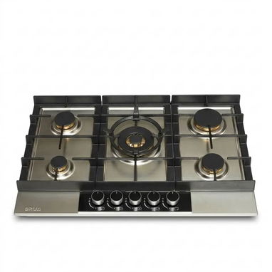 Cocinas de empotrar de 4 y 5 hornillas de acero inoxidable y de vidrio cerámica varios modelos - Img 126407164