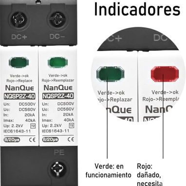 Supresor / Protector de Rayos DC para Paneles Solares (250V / 500V) - 4/4