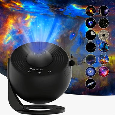 Proyector de Galaxias Estrelladas y Cuerpos Celestes Modelo BL-DQY02 con 13 Discos de Películas HD. Nuevo en caja. - 2/8