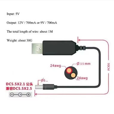 🔋 **¡Cable Nauta USB 9V - Mantén tu Nauta Encendido Durante los Apagones!** - 3/3