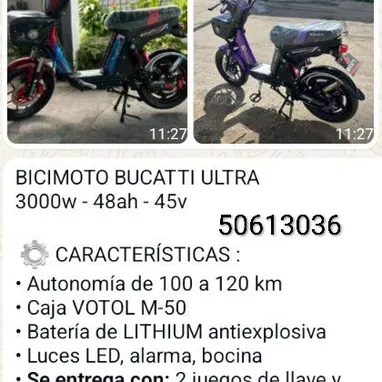 Moto Eléctrica Bucaty - Img 121620169