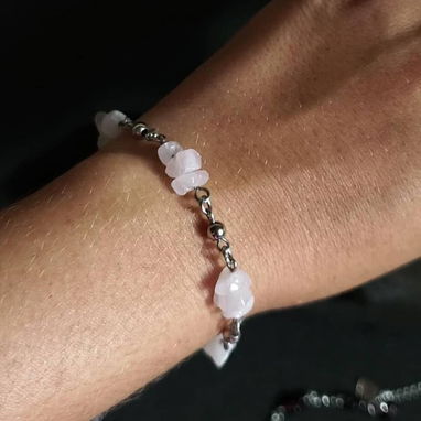 Manillas de piedras semipreciosas: Amatista, Cuarzo Rosa, Aventurina, Cuarzo Cristal, etc... - 3/5