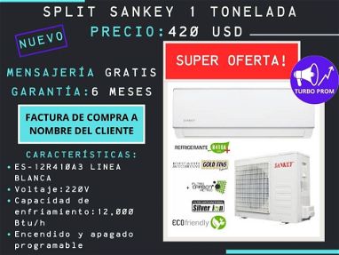 En venta Split SANKEY de 1Tonelada ( NUEVO) - Img main-image-45750837
