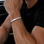 Pulseras Cartier para hombres. ☠️ Material Titanio mejor material superior a la Plata 🥈 medida 17-18 cm - Img 56663420