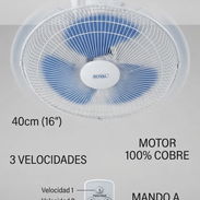 Ventilador Royal de pared con mando - Img 58280631
