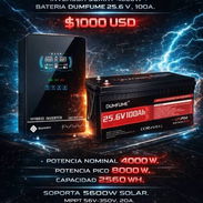 Combo Solar Inversor Sumry 4000W + batería Dumfume 25.6v 100ah - Img 57928954