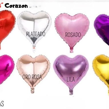 Globos metálicos de corazón y estrellas 18 pulgadas Te amo / Te quiero - Img 114710282