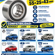 Rodamientos traseros 55x25x43para Renault Sandero, Lada Vesta, Largus - Img 47254831