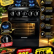 Cocina de gas de 4 hornillas con horno y magneto, betelshop ✅️ - Img 57962939