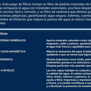 FILTRO DE AGUA EÒN – CARBÓN ACTIVADO💧🏠🔷️ $40 - 4/4