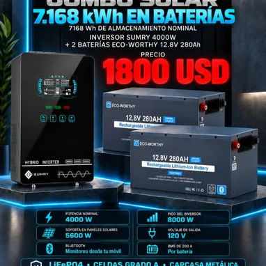 Combos solares de diferentes capacidades y precios P0649-AV004 - 8/10